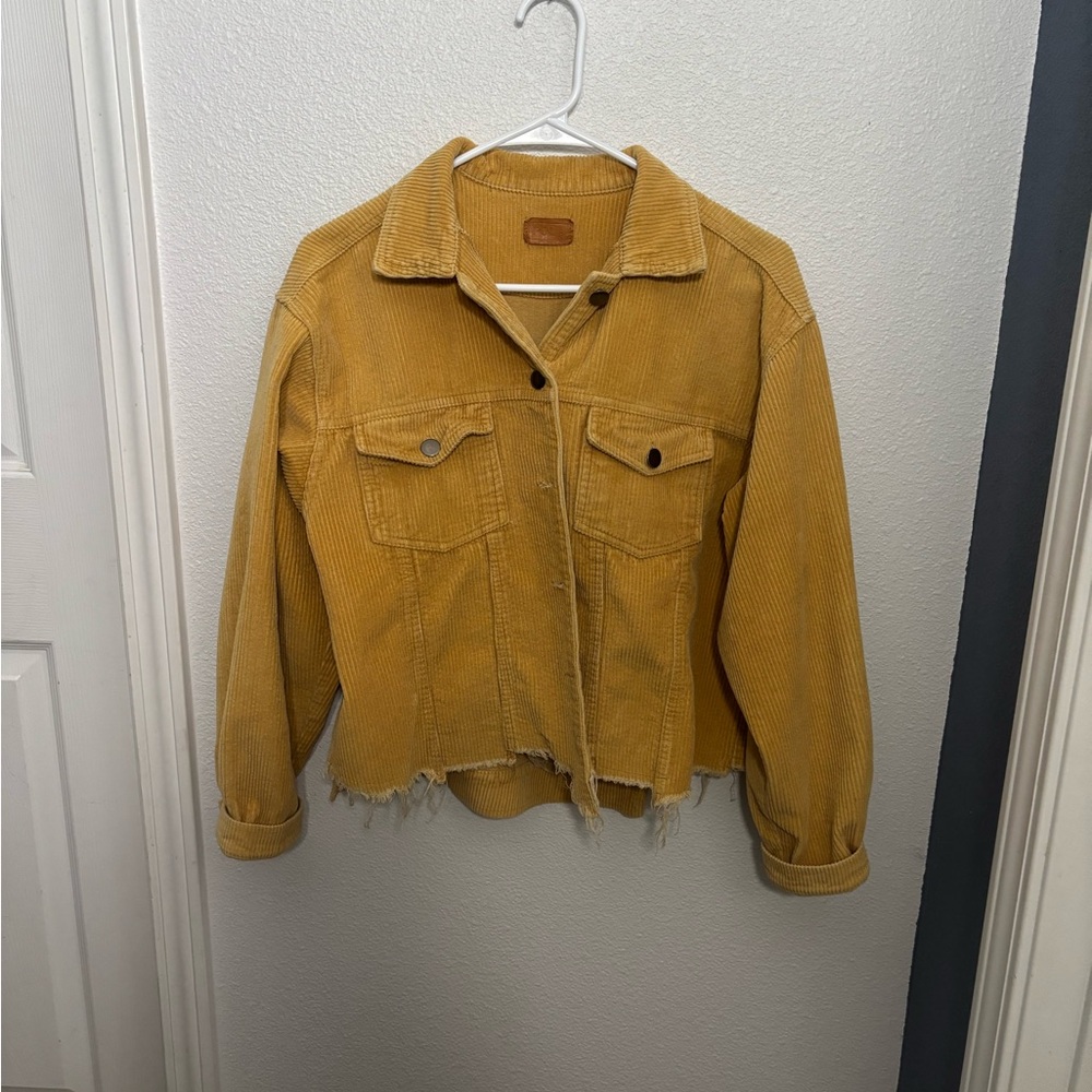 Boheme Mustard Corduroy Jean Jacket